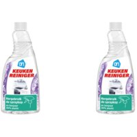 Een afbeelding van AH keukenreiniger spray navul 2-pack