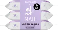 Naïf Lotion wipes 3-pack