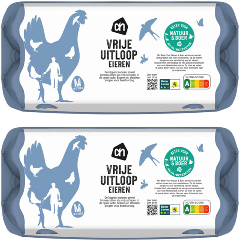 Een afbeelding van AH Vrije uitloop eieren M 2-pack