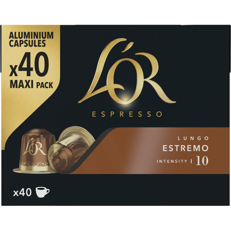Een afbeelding van L'OR Lungo estremo capsules maxi pack