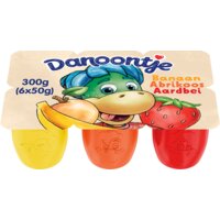 Een afbeelding van Danoontje Fruitkwark banaan aardbei abrikoos