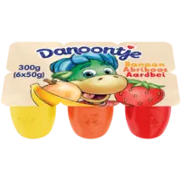 Danoontje Fruitkwark banaan aardbei abrikoos