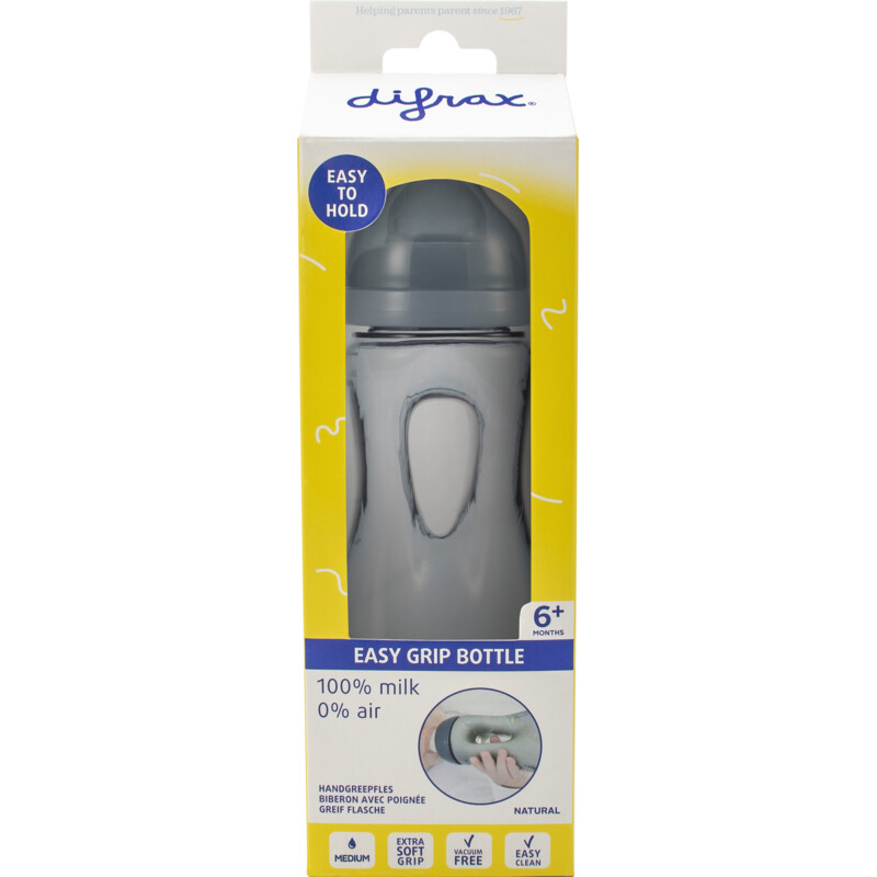 Een afbeelding van Difrax Handgreepfles groot easy grip