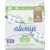Een afbeelding van Always Maandverband organic cotton long plus