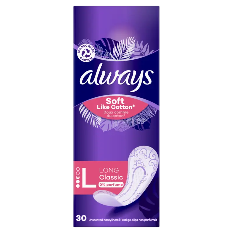 Always Soft like cotton long classic 0% perfume