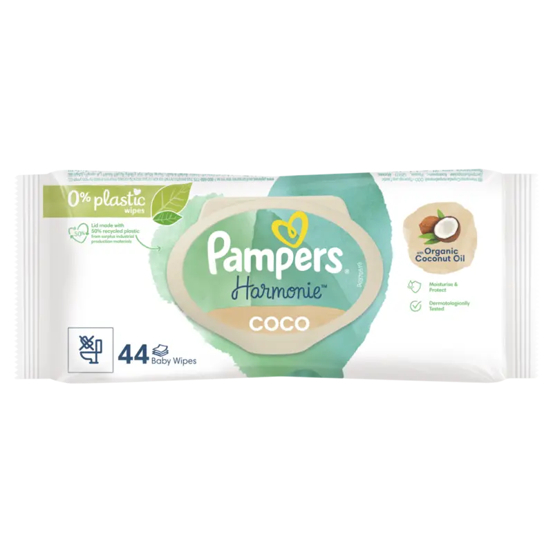 Harmonie coconut 0% plastic babydoekjes