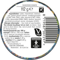 Een afbeelding van AH Bakfeest kleuren strooimix 4 vaks