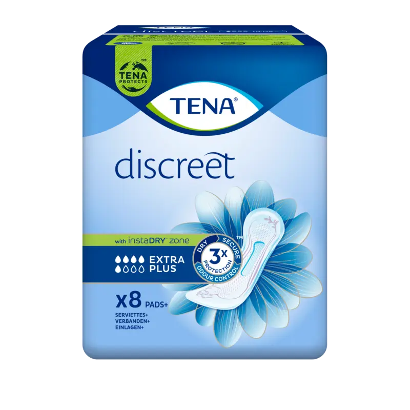 TENA Discreet Extra Plus Verbanden 8 Stuks