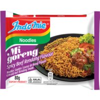 Afbeelding van Indo mie Noodles mi goreng spicy beef 5-pack