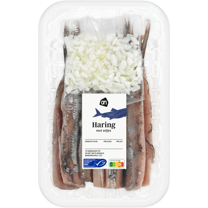 Een afbeelding van AH Haring met uitjes