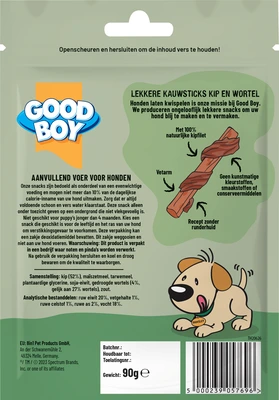 pdp-image-Good boy Lekkere kauwsticks kip en wortel