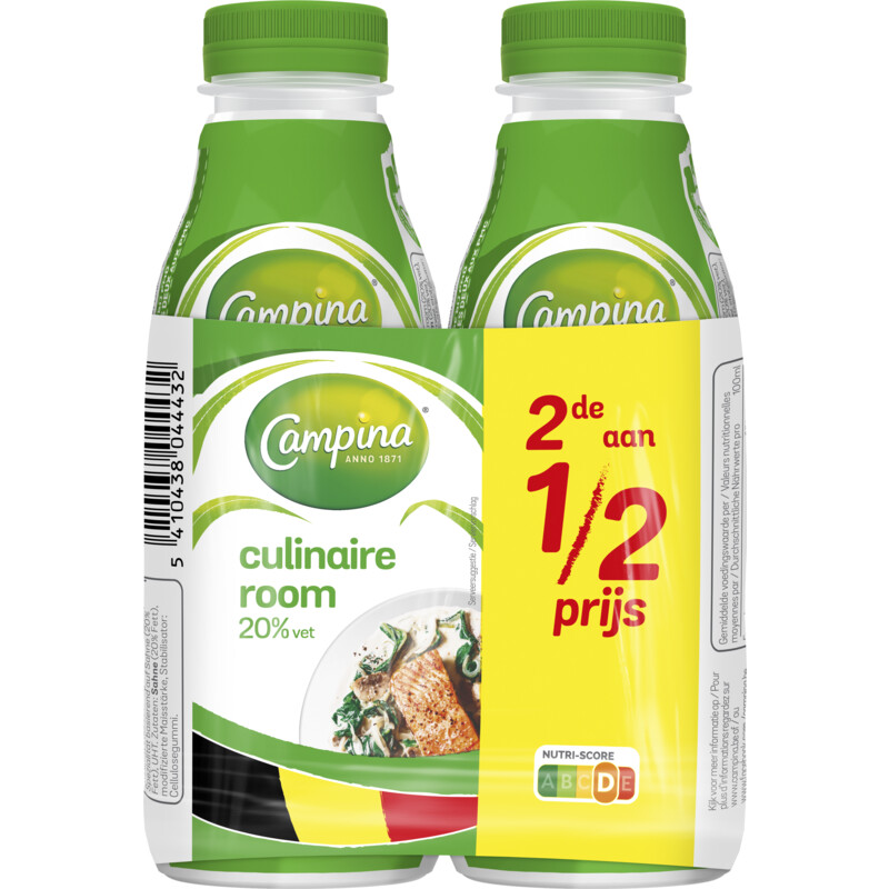 Een afbeelding van Campina Lichte culinaire room 20% bel