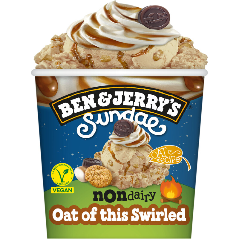 Een afbeelding van Ben & Jerry's Non-dairy oat of this swirled