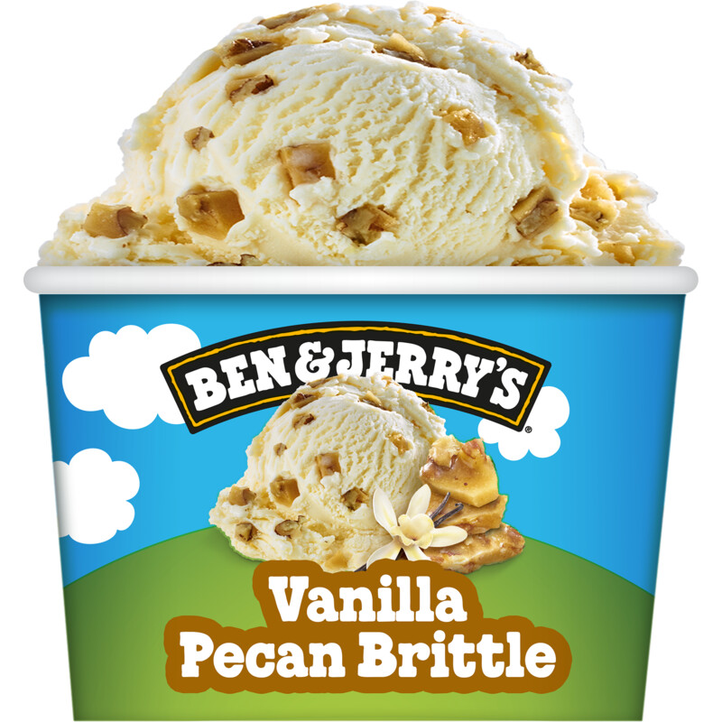 Een afbeelding van Ben & Jerry's Vanilla pecan brittle