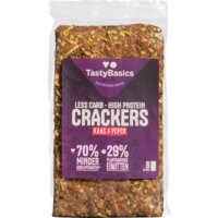 Een afbeelding van TastyBasics Vezelrijke crackers kaas & peper