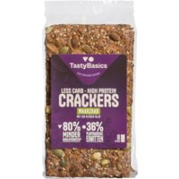 Een afbeelding van TastyBasics Vezelrijke crackers maanzaad & olijf