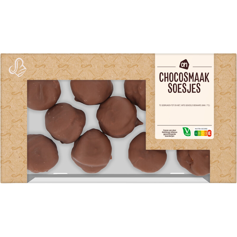 Een afbeelding van AH Chocosmaak soesjes