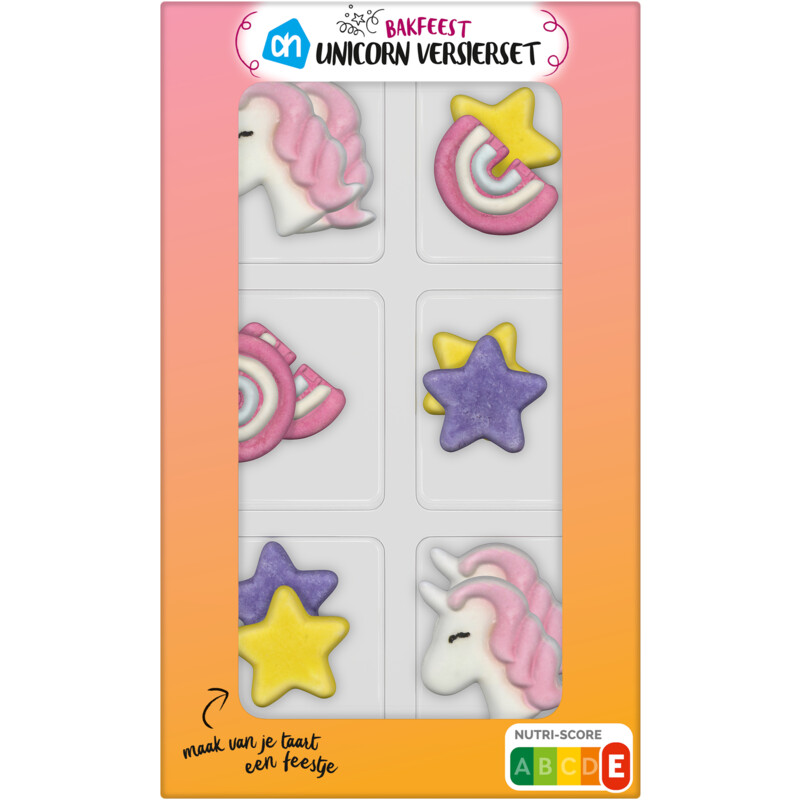 Bakfeest unicorn Versierset - 5642