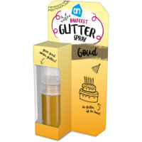 Een afbeelding van AH Bakfeest glitterspray goud