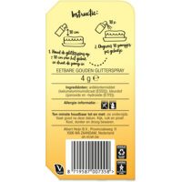 Een afbeelding van AH Bakfeest glitterspray goud