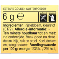 Een afbeelding van AH Glitter dust goud