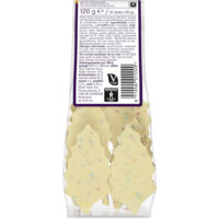 Een afbeelding van AH Excellent Hulstblaadjes witte chocolade discodip