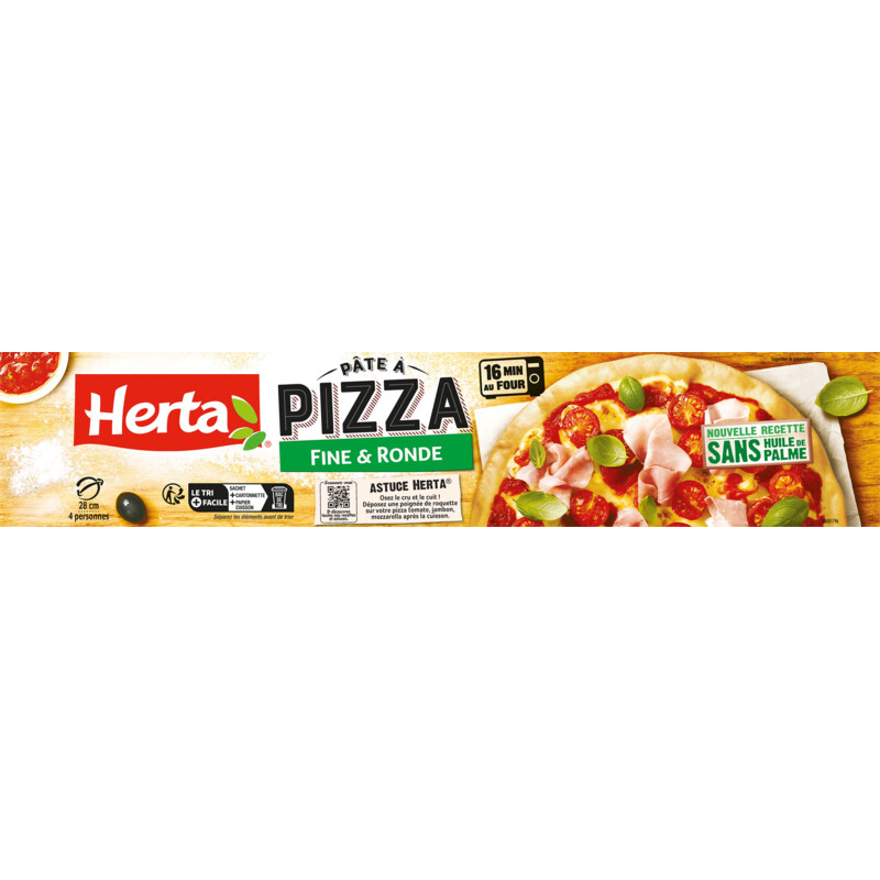 Een afbeelding van Herta Pizzadeeg dun & rond