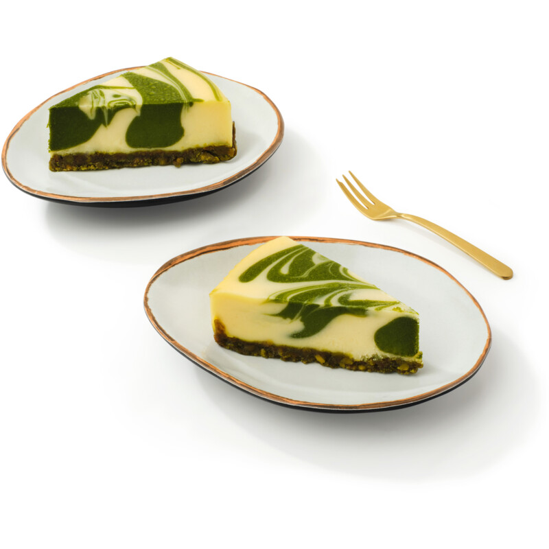 Een afbeelding van AH Pistache cheesecake puntjes