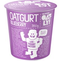 Een afbeelding van Oatly! Oatgurt blueberry