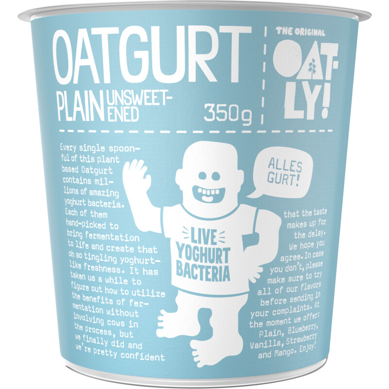 Een afbeelding van Oatly! Oatgurt naturel
