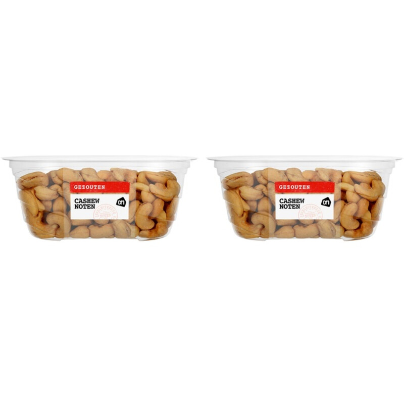 Een afbeelding van AH Cashewnoten gezouten 2-pack
