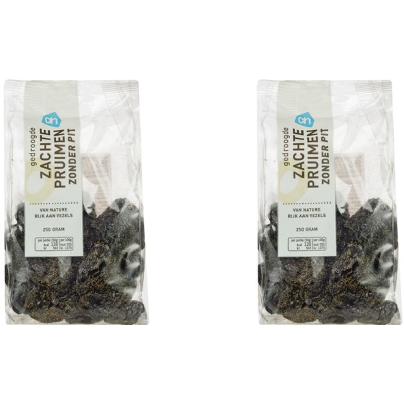 Een afbeelding van AH Zachte pruimen zonder pit 2-pack