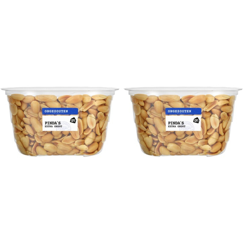 Een afbeelding van AH Pinda's extra groot ongezouten 2-pack