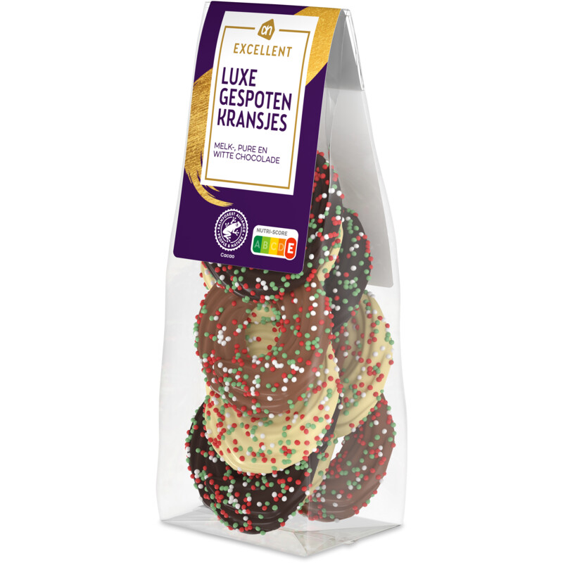Een afbeelding van AH Excellent Luxe gespoten kransjes melk puur wit