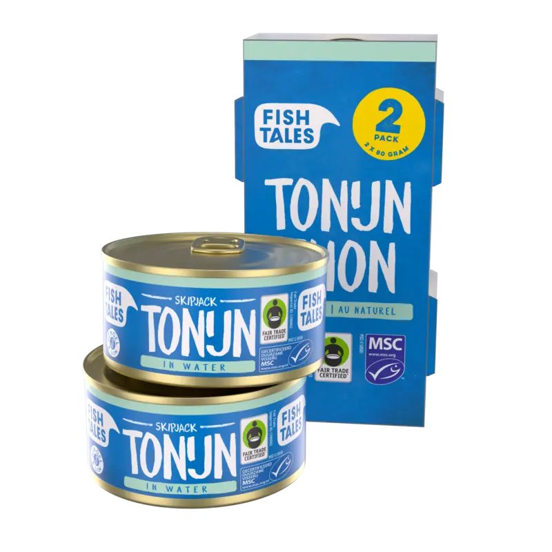 Fish Tales Skipjack tonijn in water 2-pack
