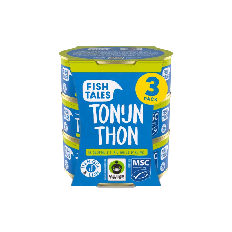 Fish Tales Skipjack tonijn in olijfolie 3-pack