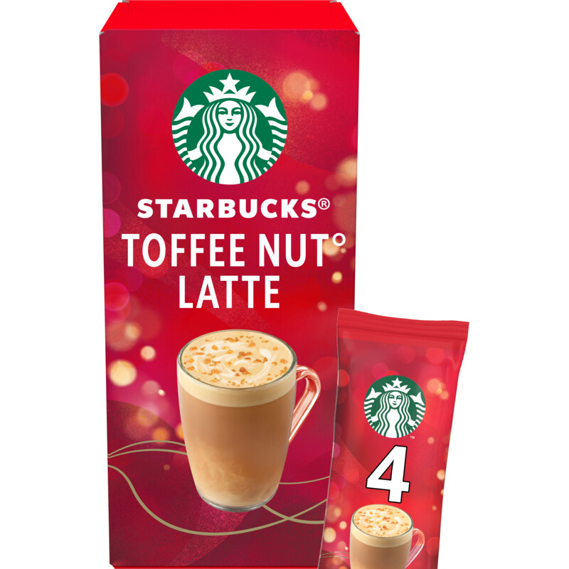 Een afbeelding van Starbucks Toffee nut latte oploskoffie