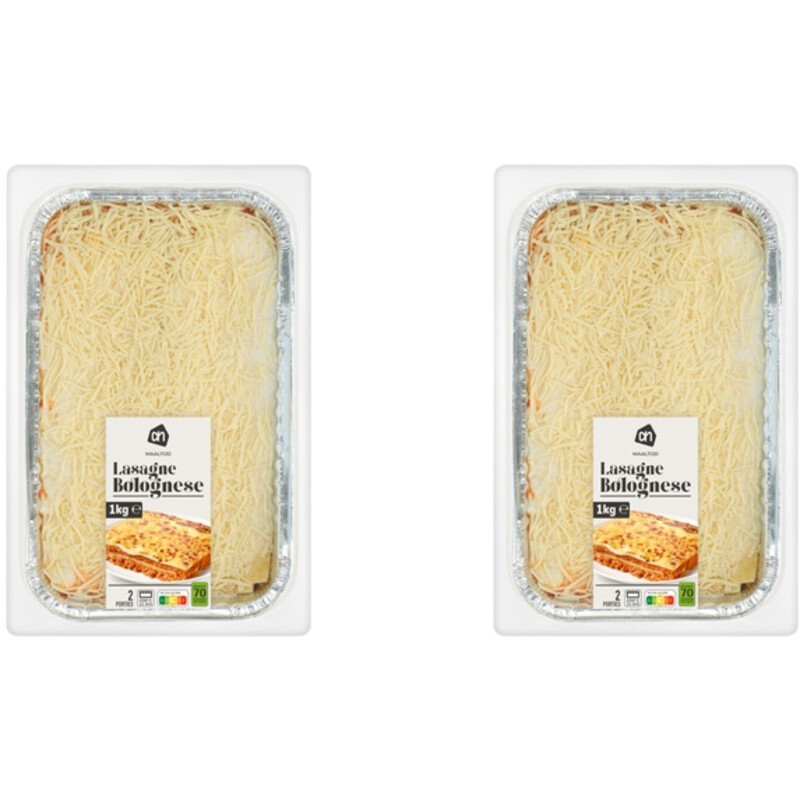 Een afbeelding van AH Lasagne bolognese 2-pack