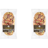 Een afbeelding van AH Focaccia paprika olijf 2-pack