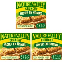 Een afbeelding van Nature Valley Crunchy Haver Honing 3-pack