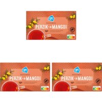 Een afbeelding van AH Rooibos mango perzik smaak 3-pack