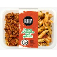 Cucina Penne arabiata met gehakt