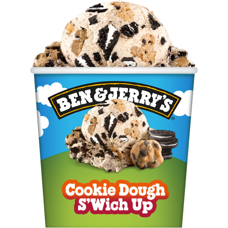 Ben & Jerry's Cookie dough s'wich up