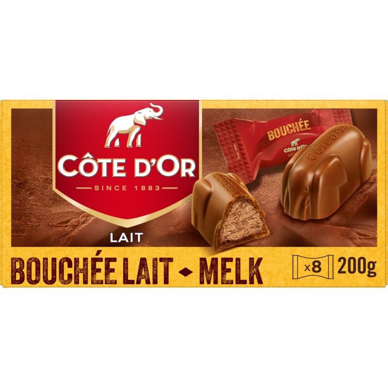 Een afbeelding van Côte d'Or Bonbloc bouchee melk BEL