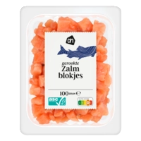 AH Gerookte zalmblokjes