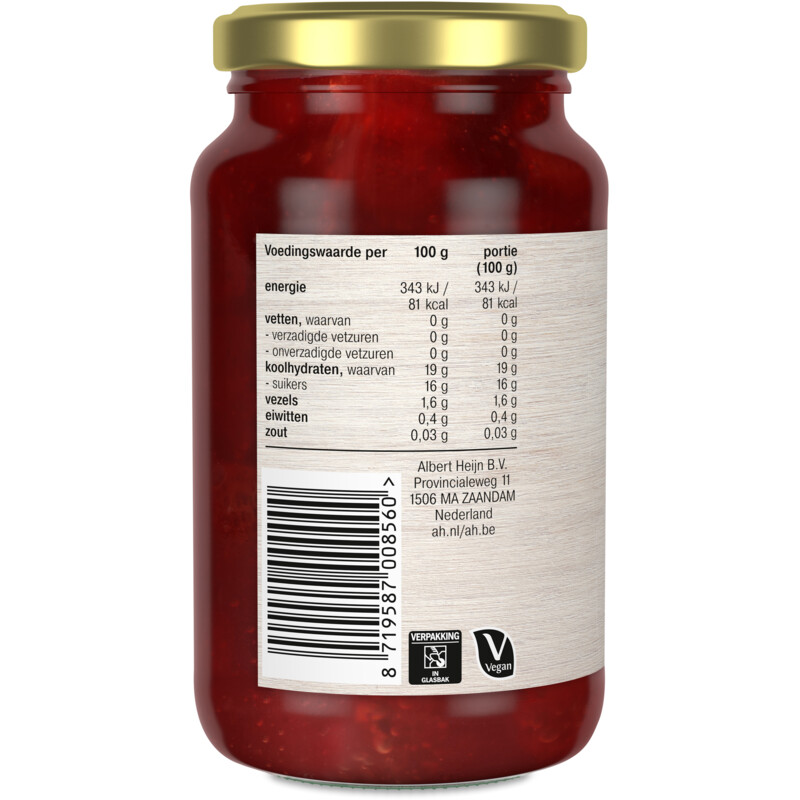 Een afbeelding van AH Taartvulling aardbei