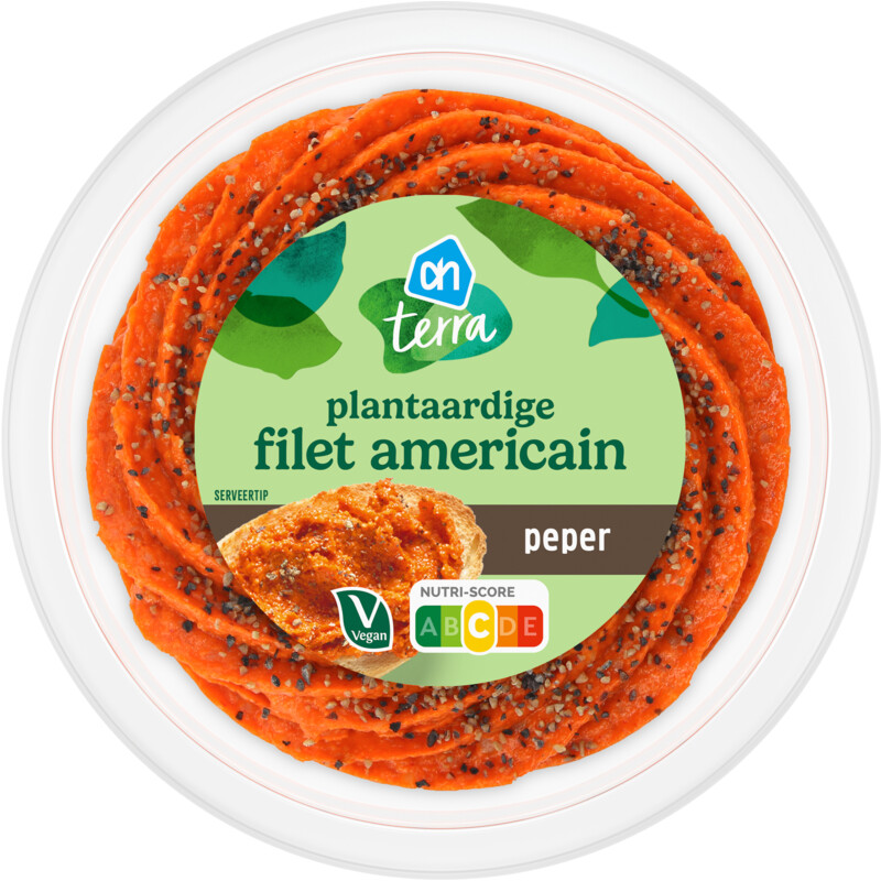 Een afbeelding van AH Terra Plantaardige filet americain peper