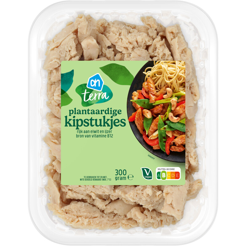 Een afbeelding van AH Terra Plantaardige kipstukjes