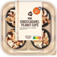 Een afbeelding van AH Mini choco caramel peanuts cups