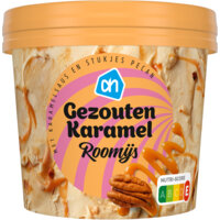 Een afbeelding van AH Gezouten karamel roomijs